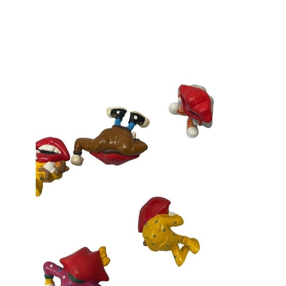 5 Vintage 1980’s Applause TANG Lips Figure PVC Toys - Picture 2 of 4